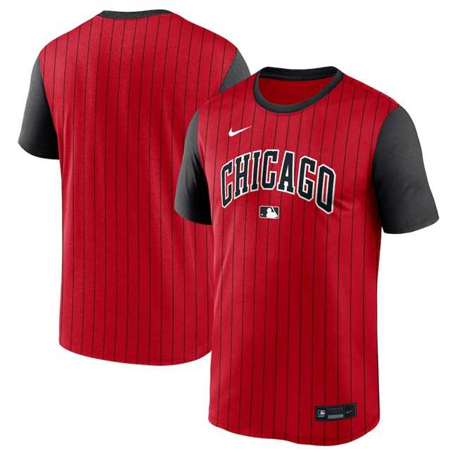 Men's Chicago White Sox Red Black 2025 City Connect Performance T-Shirt,We sell and wholesale Men's Chicago White Sox Red Black 2025 City Connect Performance T-Shirt on line form chian!